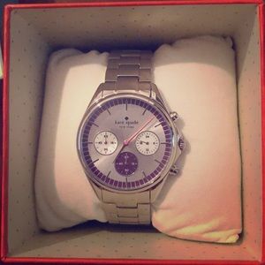 Mint condition silver Kate Spade watch